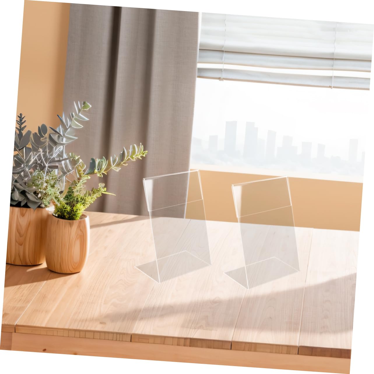 PRETYZOOM 5 Sätze Teiliges Acryl Preisschildhalter Transparent Stabiler Förmiger Aufsteller Für Markt Shop Restaurant Vielseitig Einsetzbar Hochwertiges Acrylmaterial Praktische 9 Stücke * 5