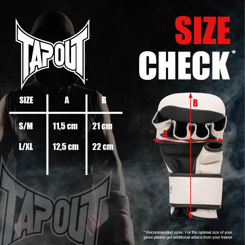 Tapout MMA - Guanti Sparring in pelle (1 paio) RUCTION