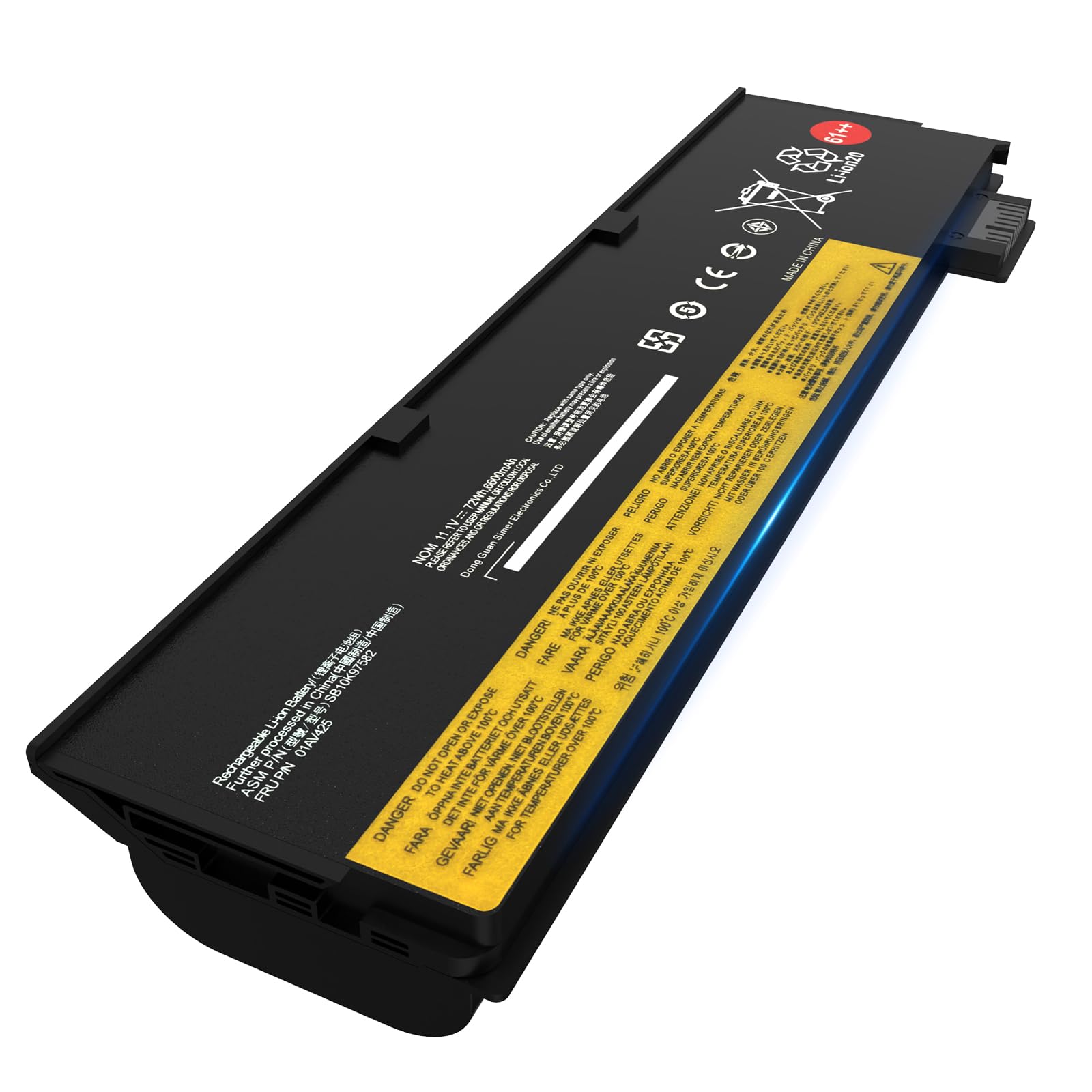 72wh 61++ 01AV427 01AV425 T480 T470 Laptop Battery for Lenovo Thinkpad A485 T580 P51S A475 TP25 T570 P52S Series SB10K97584 SB10K97579 SB10K97585 SB10K97580 4X50M08812 X50M08812 01AV490 01AV422 11.1V