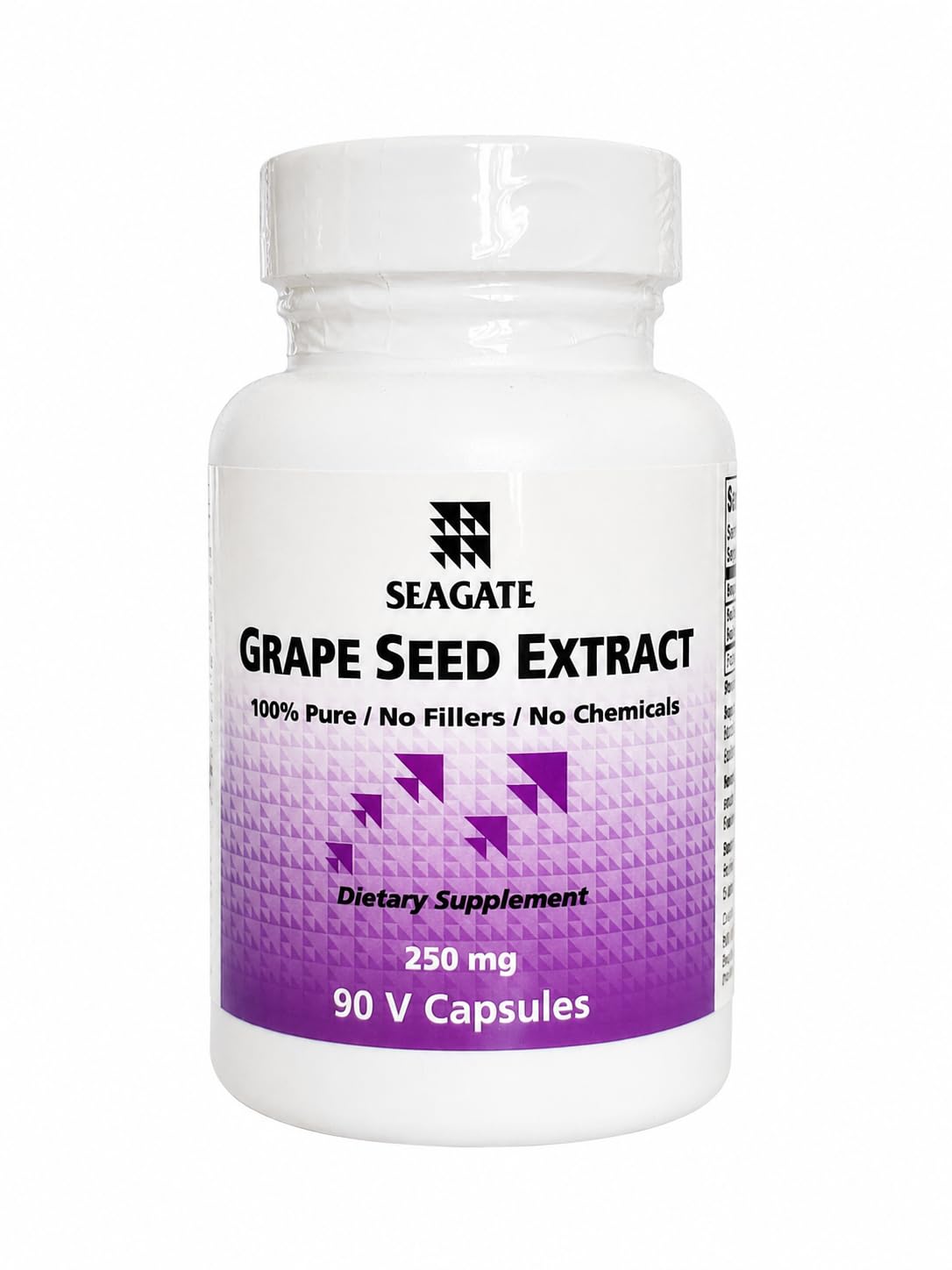 Seagate Products Grape Seed Extract Supplements 250mg, 90 Veg Capsules