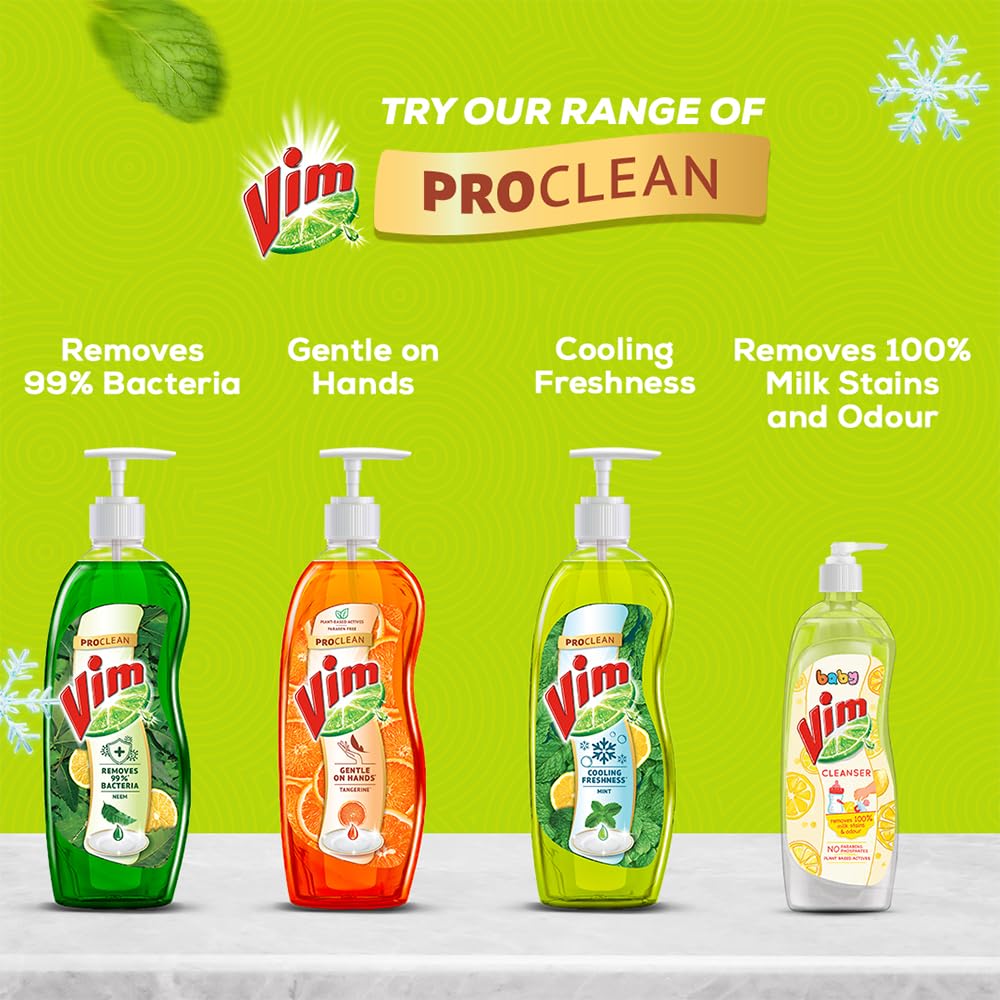 Vim Dishwash Pudina Fresh Liquid Pudina 500 ml - Image 6 thumbnail