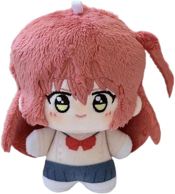 QAHEART Anime Goto Hitori Plush Pillow Ijichi Nijika Plush Doll Kita Ikuyo Figure Soft Throw Hug Pillow Bag Pendants 3.94IN