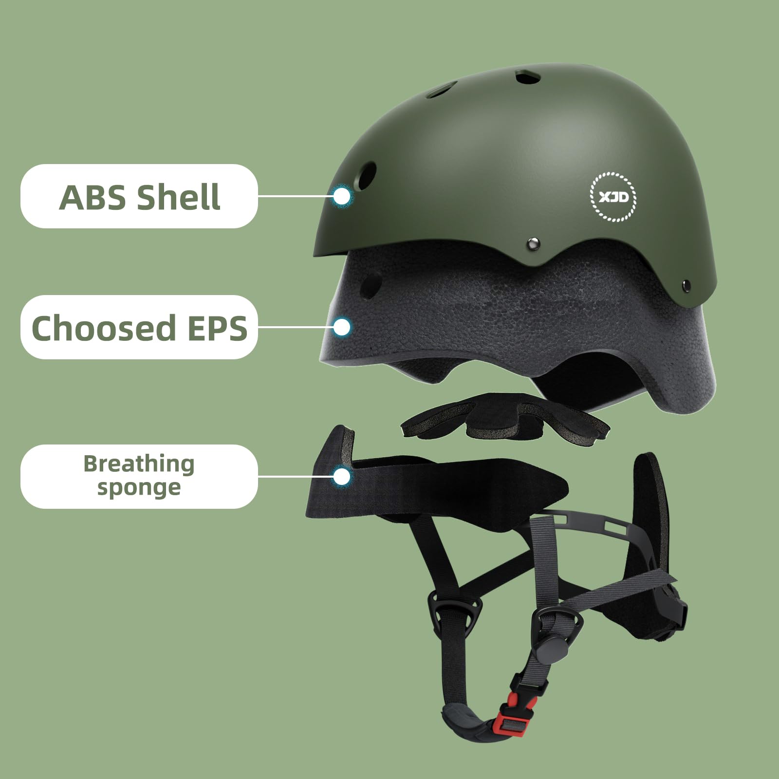 XJD Casque de Vélo Enfant Filles Garçons 3-13 Ans CE Certification Protection Cyclisme Skate Trottinette Skateboard