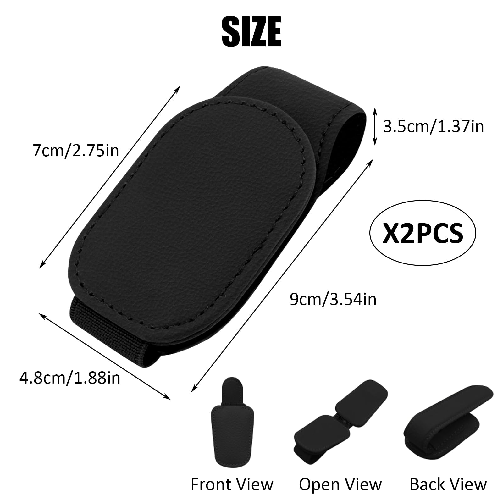 Porta Occhiali Per Auto - Clip Per Occhiali Da Sole E Biglietti Da Visita - Organizza L'Interno Della Tua Vettura