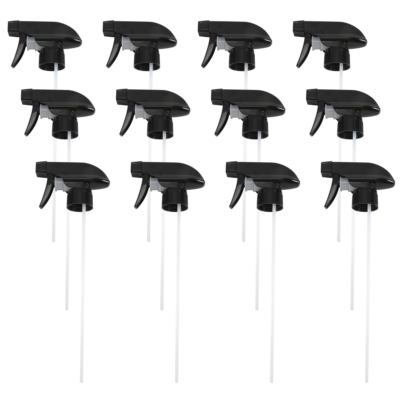 detee 12 Pcs Trigger Sprayer Bottle Nozzle Head - 28/410 Neck Bottle Size