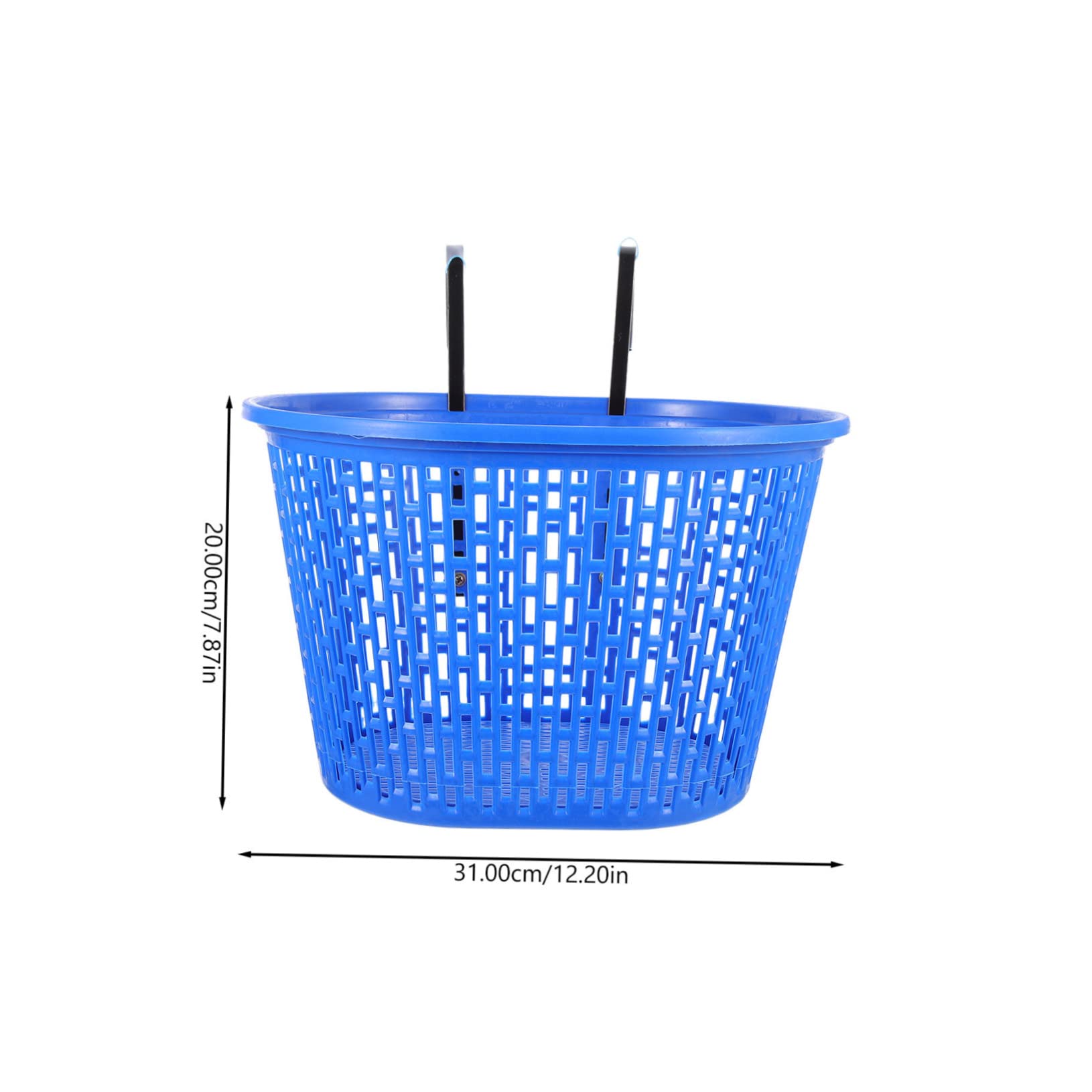 VICASKY Fast Release Plastic Bike Basket for Adult Removable Front Bicycle Storage for Outdoor Cycling Convenient Hanging Design for Personal Items Lightweight Durable Bike