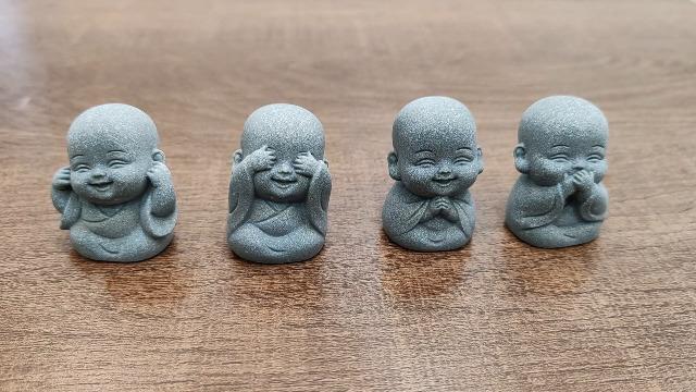 Set 4 Figuras Buda Sonriente Pequeñas para Decoración miniatura 7