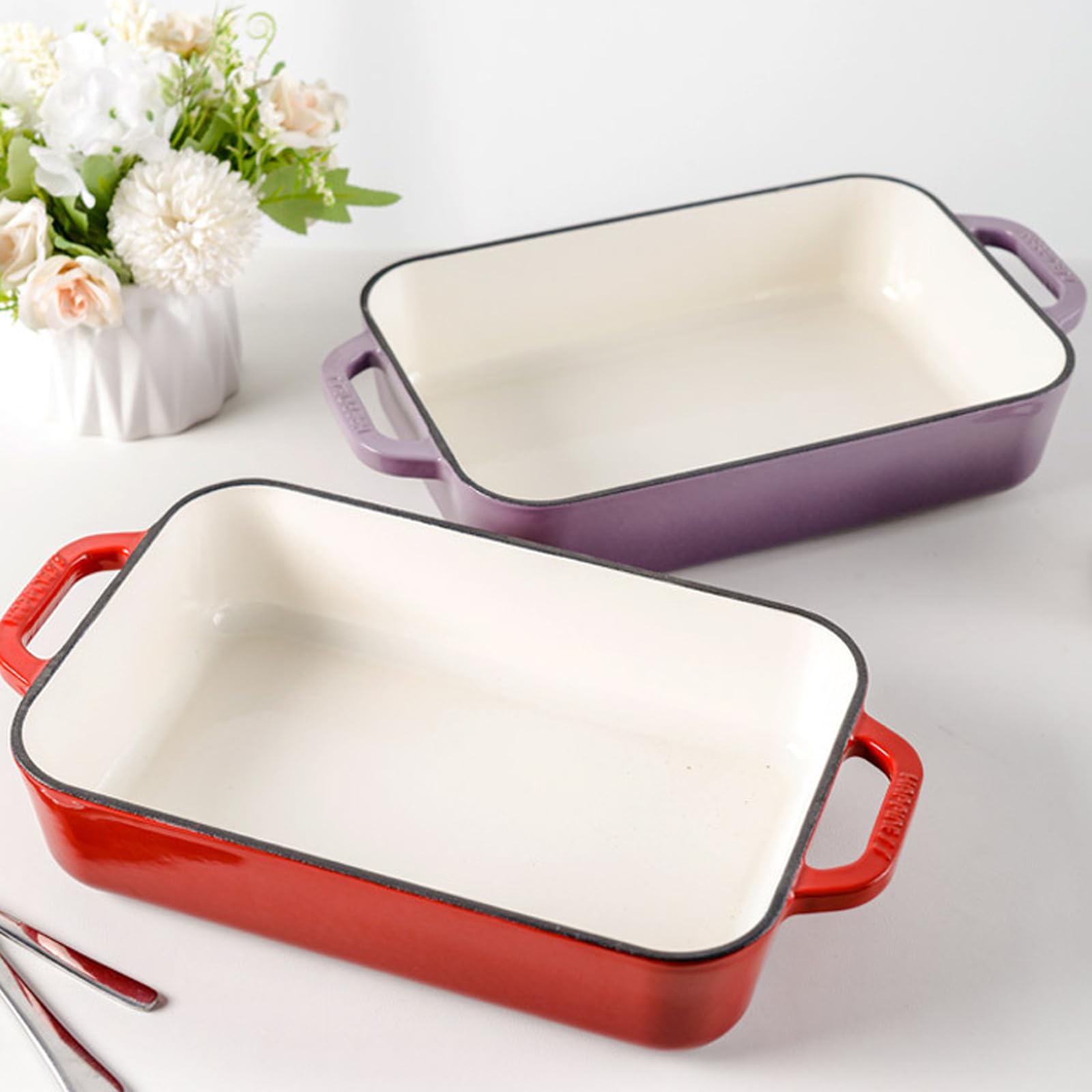 Kwueiitグラタン皿 両耳ホーロー鍋 耐熱皿 くっつかない グラタン皿 大きめ 大皿 パン皿 スクエア 電子レンジ 食洗機 オー 耐熱皿 オーブン  電子レンジ 通販 耐熱容器 保温 おしゃれ 可愛い 皿 直火 レンジ魚焼きグリル OK 耐熱陶器 保存容器 冷蔵庫 グラタン皿 グラタン ... グラタン皿 両耳ホーロー鍋 耐熱 くっつかない 大皿 電子レンジ 食洗機 オーブン対応 一人用 家族用 多機能パスタ皿 青色 スクエ