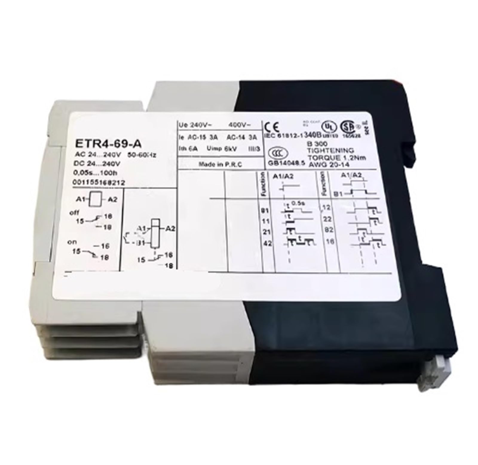 CLEUFWKO ETR4-69-A time relay