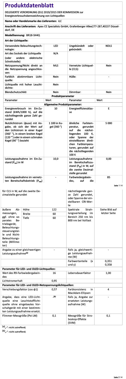 Intelligente LED Stehlampe Wohnzimmer Dimmbar RGB mit Fußschalter und App-Steuerung, 16 Millionen Farben, 152cm Moderne Stehlampe mit Glühbirne, 2700K-6000K, CRI92, 10W 1200LM für Schlafzimmer & Büro