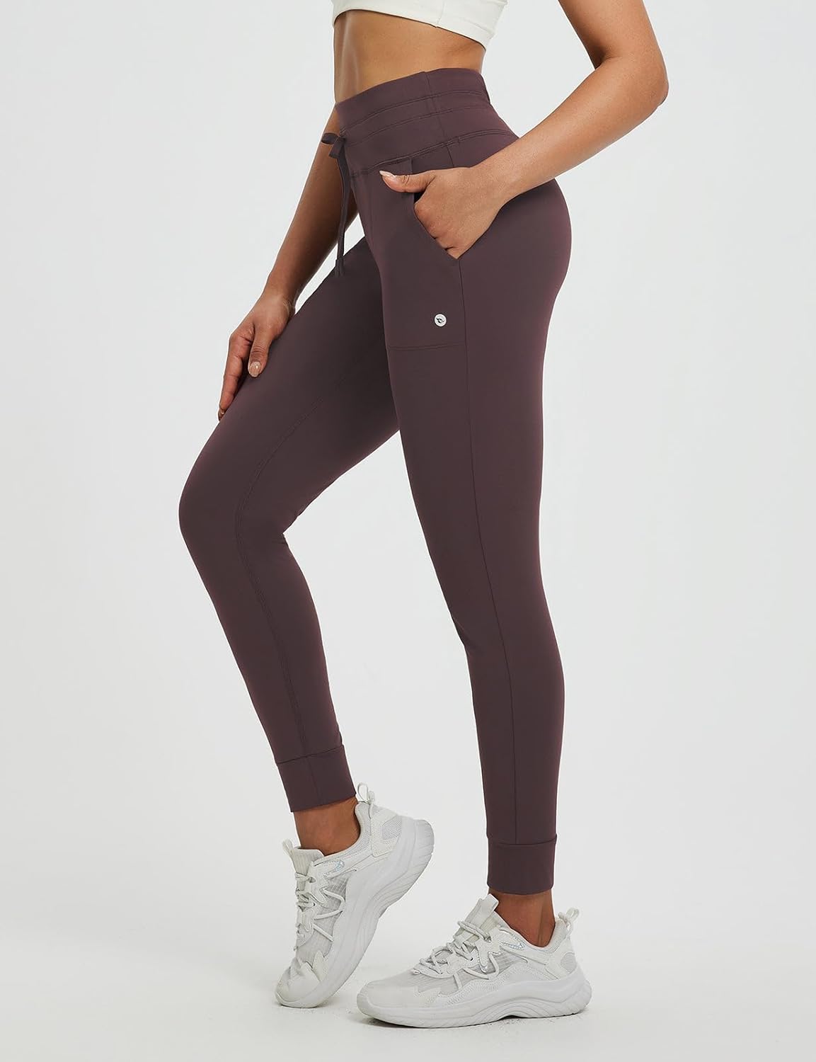 baleaf Women's Fleece Lined Leggings-Fit Joggers Winter Lounge Pants with Pockets Thermal Warm Sweatpants Casual - Image 2