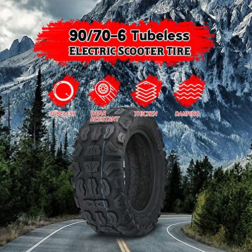 Pneu scooter électrique 90/70-6 antidérapant et increvable - 2