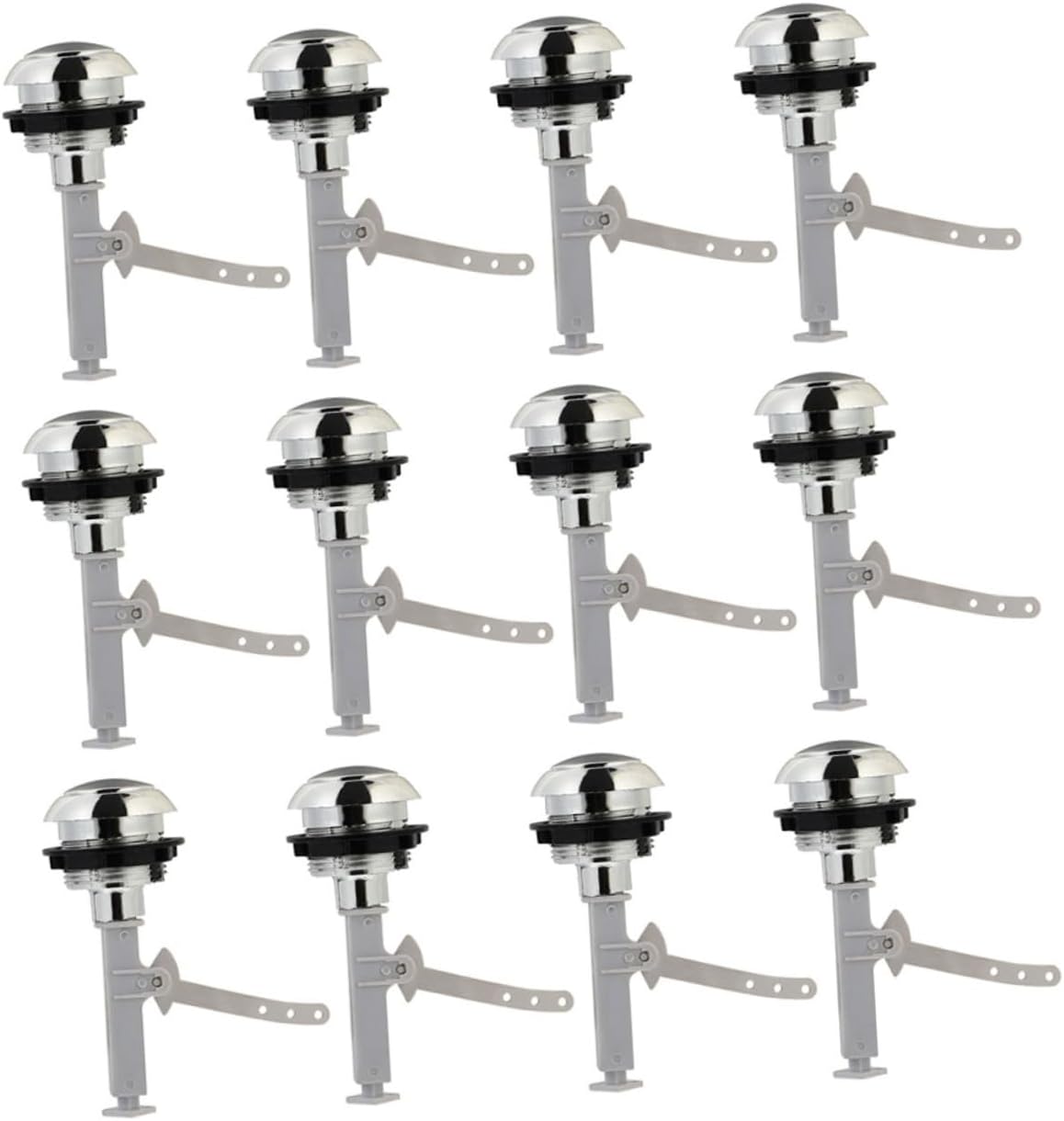 Gadpiparty 48pcs Toilet Push Button for Water Tank Smooth Design Easy to Install and Use Compatible Toilets and Reliable Replacement Button