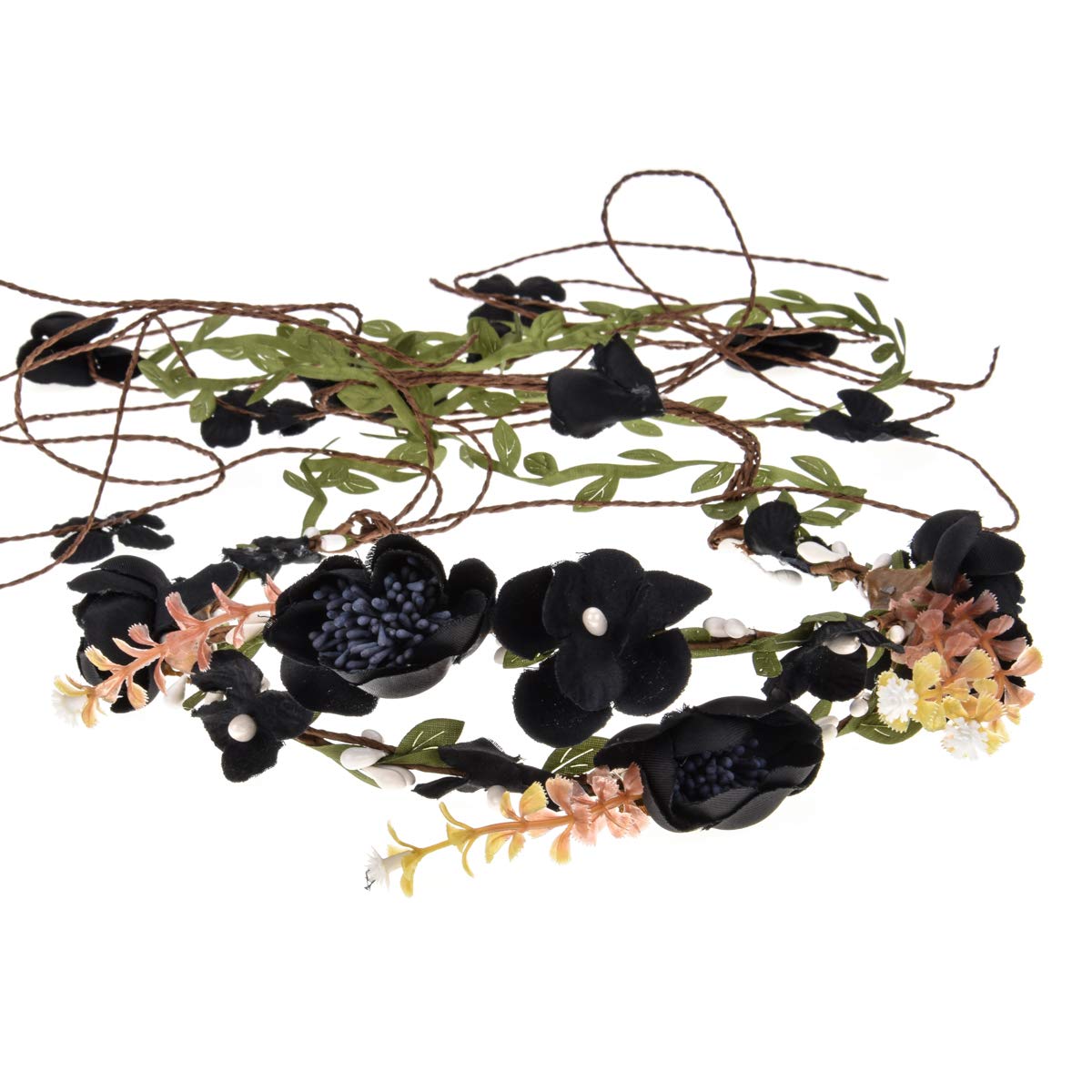 Eralove Womens Flower Vine Crown Rattan Tiaras Headbands Flower Headband Garland Party Beach Decoration