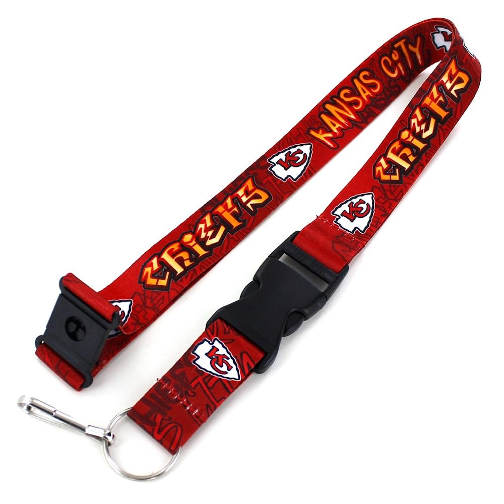 aminco NFL Kansas City Chiefs Graffiti Lanyard