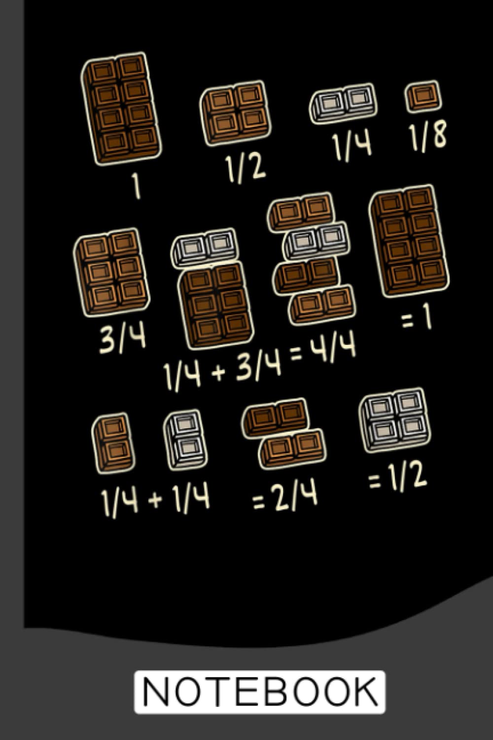 Chocolate Quick Maths Fractions Math Teacher Notebook: Notebook | Journal Gift for Teacher: Perfect for Appreciation Week, Thank You, End of Year, Retirement