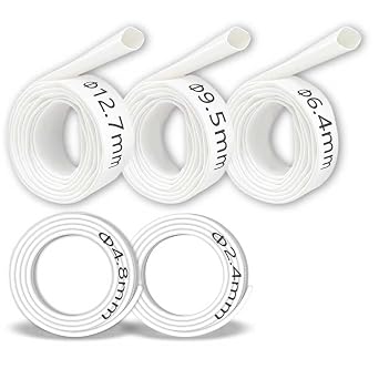 5-Size Heat Shrink Tubing Kit 31 Adhesive Lined, Marine Grade Waterproof, Insulated Sealed, Oil-Proof & Wear-Resistant, 10-Foot Total Length - for Home Use & Industrial Applications White