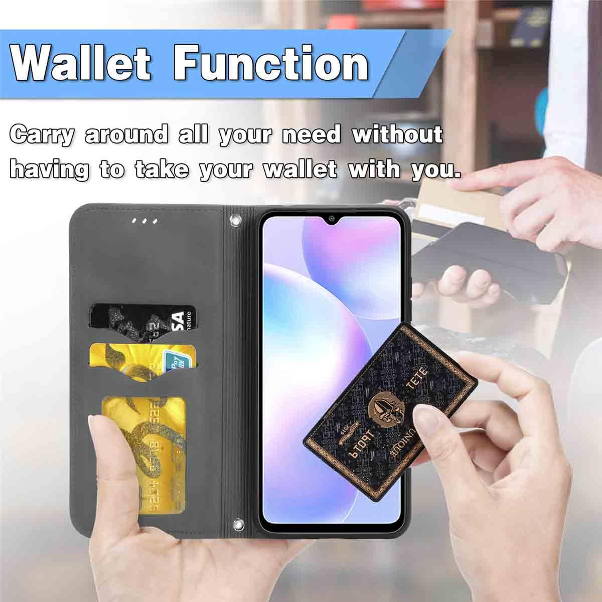 WBWONE Cover a Libro per VIVO V40 5G, Antiurto Custodia a