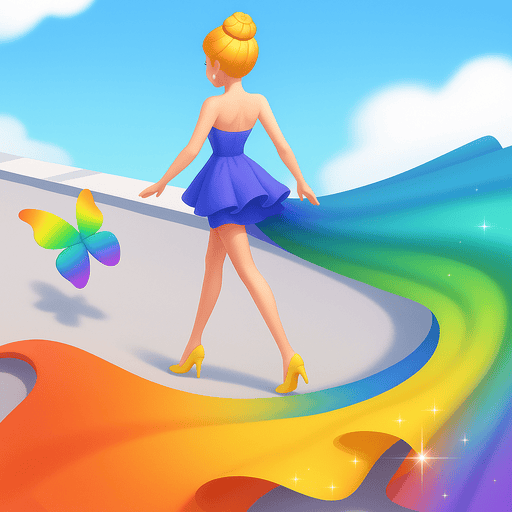 Baila y Viste: Diversión de Falda Flotante de la Chica Fashion