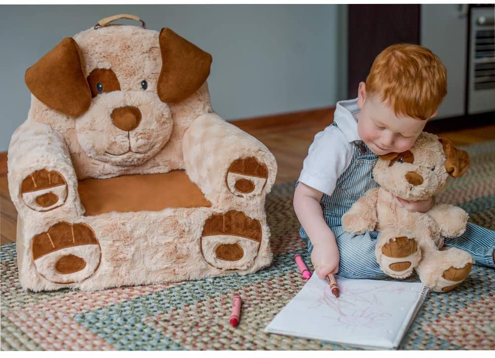 Photo 1 of A little dirty ) Soft Landing™ , Darling Duos, 2-Piece Plush & Premium Sweet Seat Character Chair Bundle, Dog