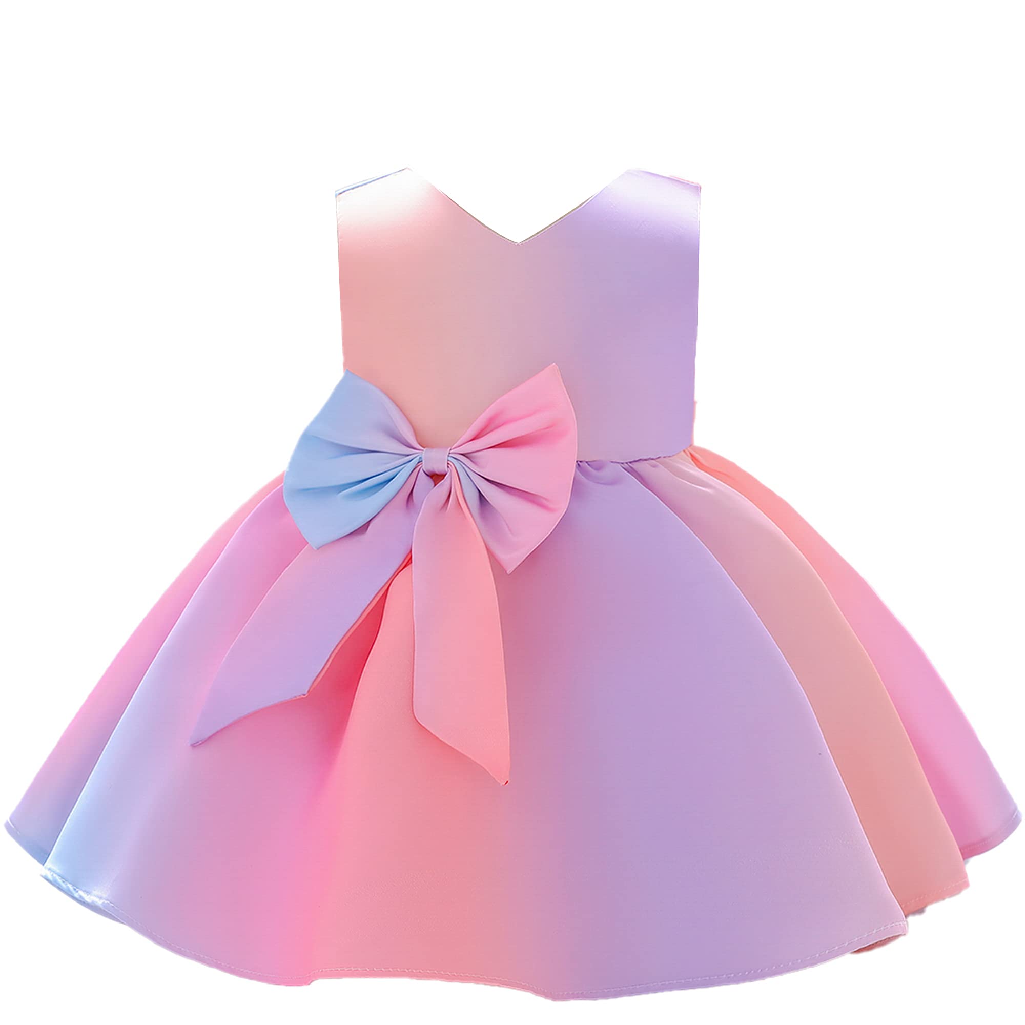 NSSMWTTC 12M-6T Baby Pageant Backless Dress Toddler Girls Tutu Gown Dresses