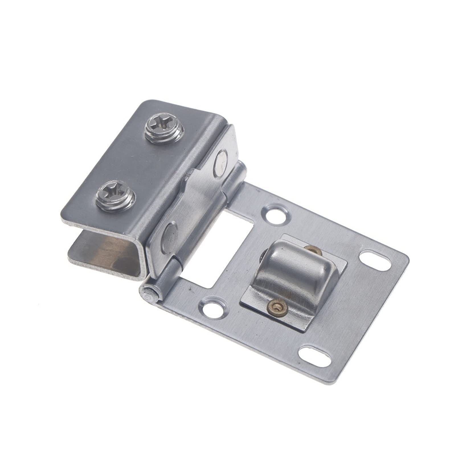 Hinge, 10Pcs Stainless Double Clamp Shower 180 Degree Glass Door Cabinet Kitchen