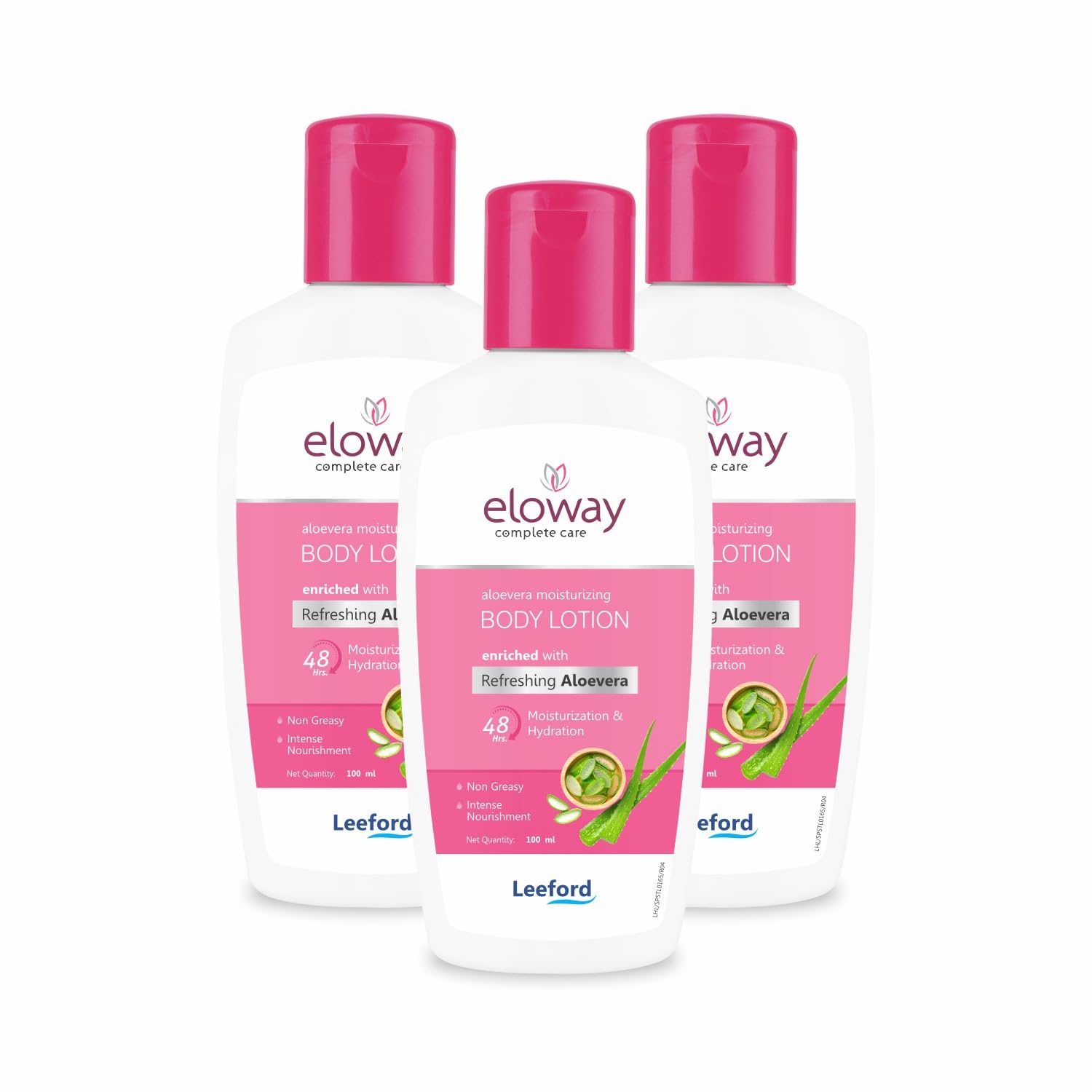 Body Lotion – Pack of 3 (100ml Each) 48-Hour Hydration with Aloe Vera, Vitamin E & Glycerine | Non-Sticky, Lightweight & Oil-Free Moisturizer for Normal to Dry Skin | Soothes, Nourishes & Softens | For Men & Women