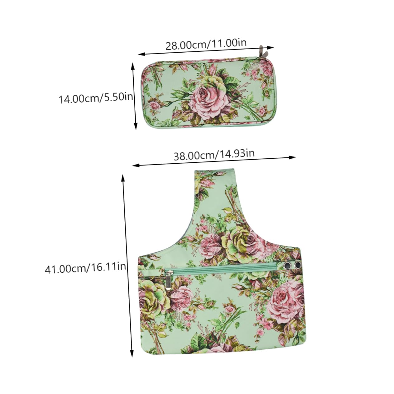 1set Borsa per Uncinetto e Accessori Organizer capacità per Strumenti di Cucito e Lavoro Maglia con Scomparti per Filati e Ferri da Lavoro Pratica e Leggera Facile da Trasportare