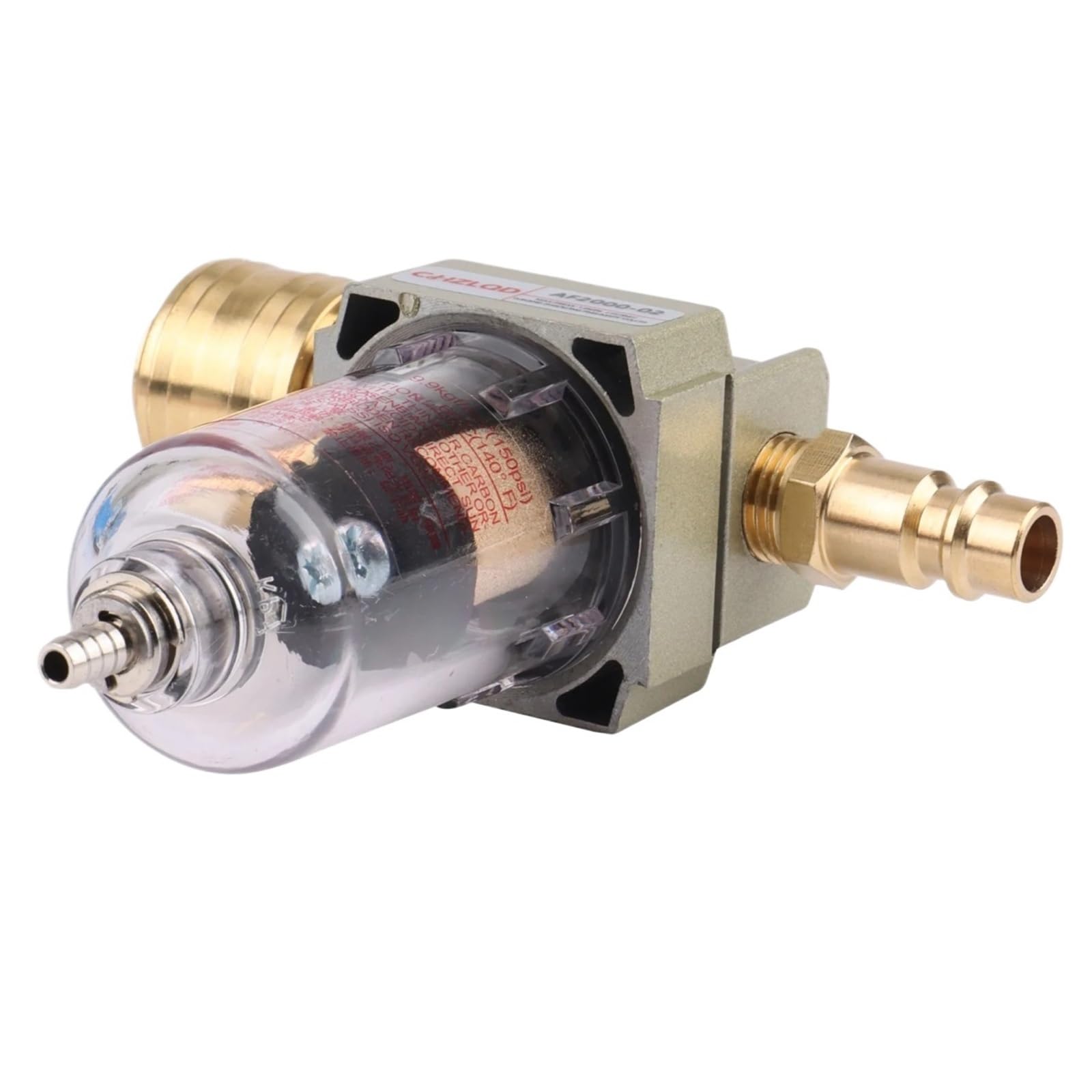 Filtro separador de agua y aceite, filtro de aire comprimido que incluye acoplamiento rápido de 1/4 pulgadas for herramienta compresora, 1 Uds.