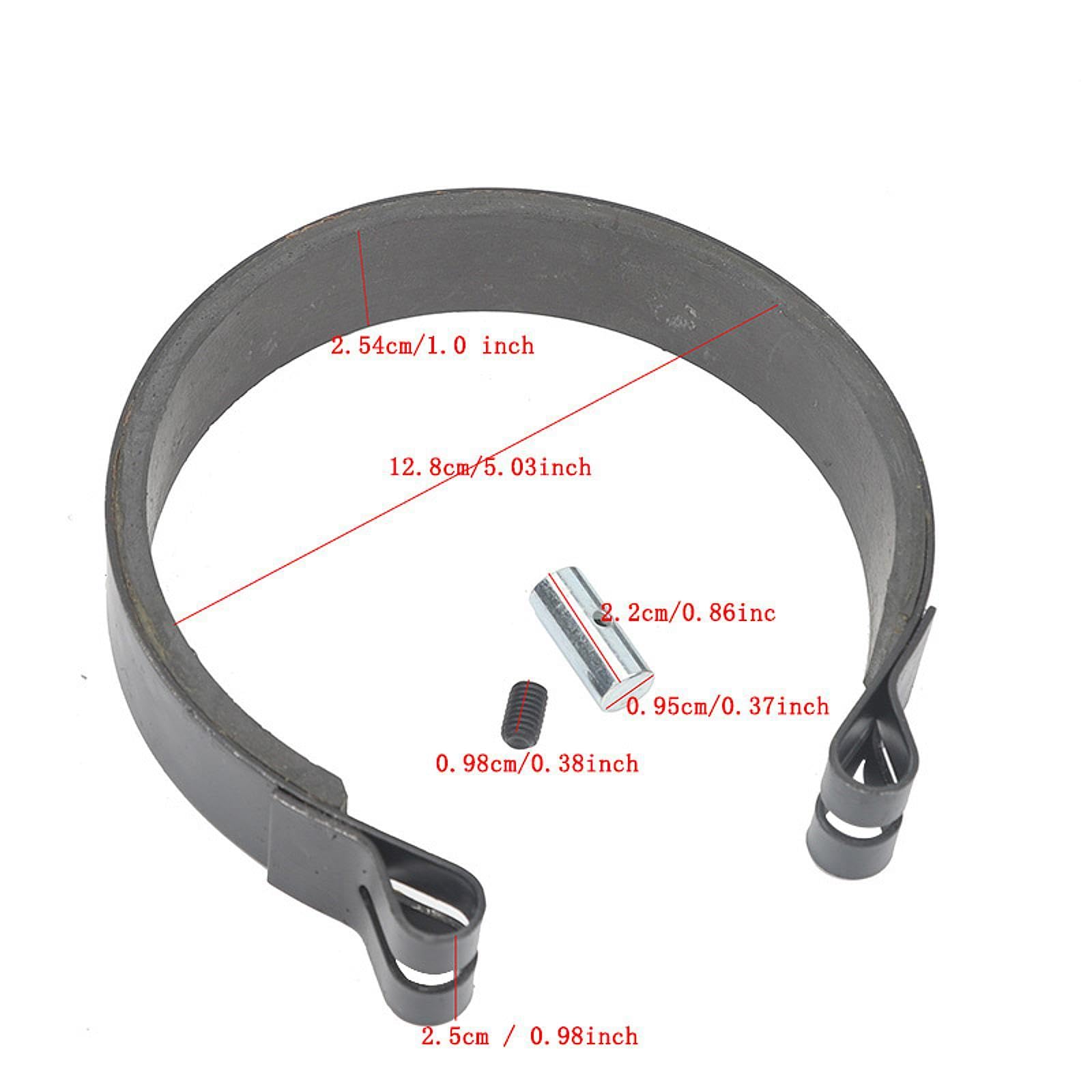 Kit de Pasador de Banda de Freno para minimoto, Accesorios para Gokart de 4,5", 5" y 6", componentes del de frenado para carritos de jardín, 4.5 Pulgadas