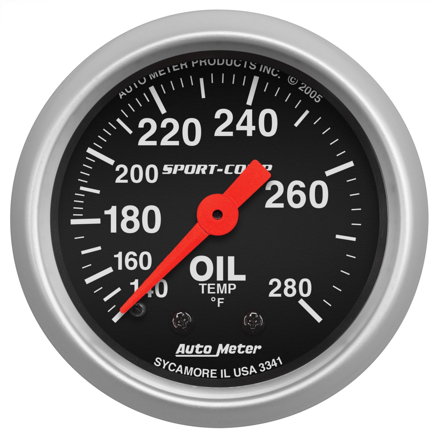 AUTO METER 3341 Sport-Comp Mechanical Oil Temperature Gauge product thumbnail 2