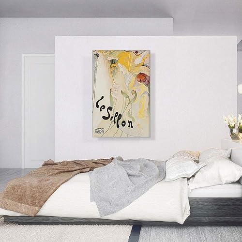 Miniatura 2 de ARTCANVAS Le Sillon Poster 1895 Canvas Art Print Stretched Framed Painting Picture Poster Giclee Wall Decor by Fernand Toussaint - 40" x 26" (1.50"