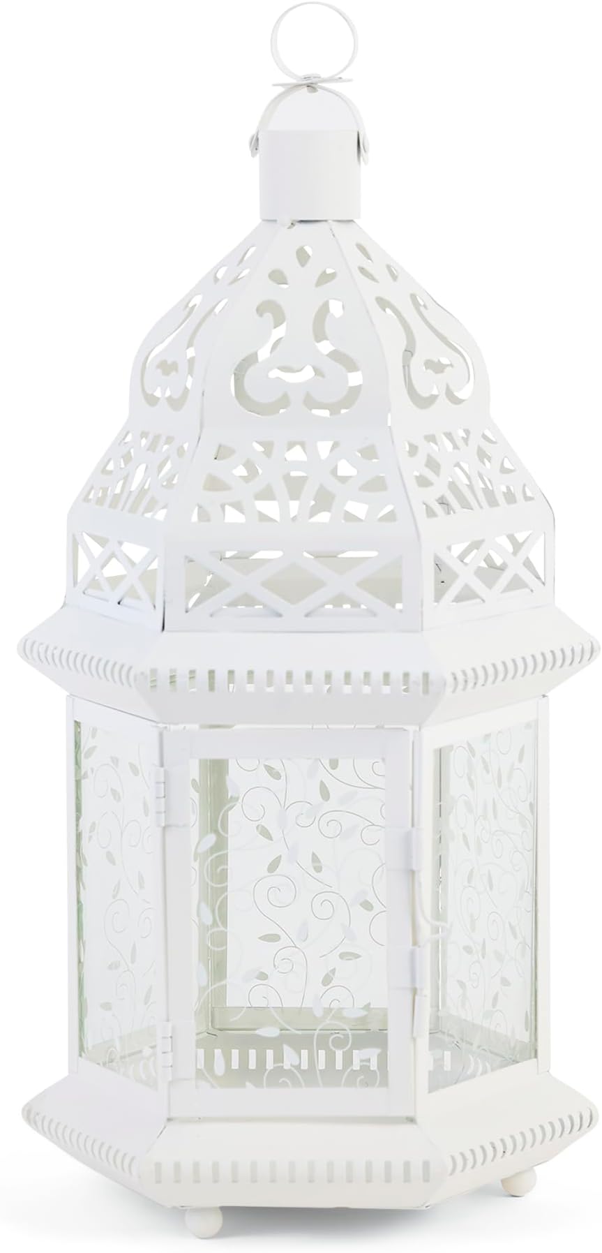 Accent Plus 57070948 Tall Ivory Vines Candle Gazebo, White