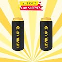 Outer Woods Sleeve Set of 2 – Fits 500ml Cans | Keeps Beer Cold up to 1.5 Hours | Easily Hide Drinks | Insulated Covers for Soda, Energy Drinks & More | Ideal for Travel, Parties, Camping (Level Up) gallery image