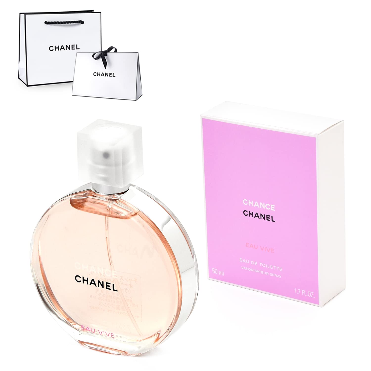 CHANEL CHANCE オードトワレ 100ml ギフトバッグ付き Amazon | [名入れ対応/ショップバッグ付] CHANEL シャネル 香水