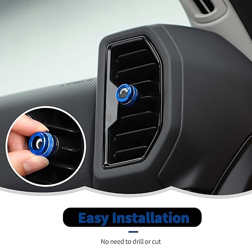 Miniatura 5 de RT-TCZ Cubierta de ventilación de ajuste de aire acondicionado de consola central, decoración de aleación de aluminio, accesorios interiores para