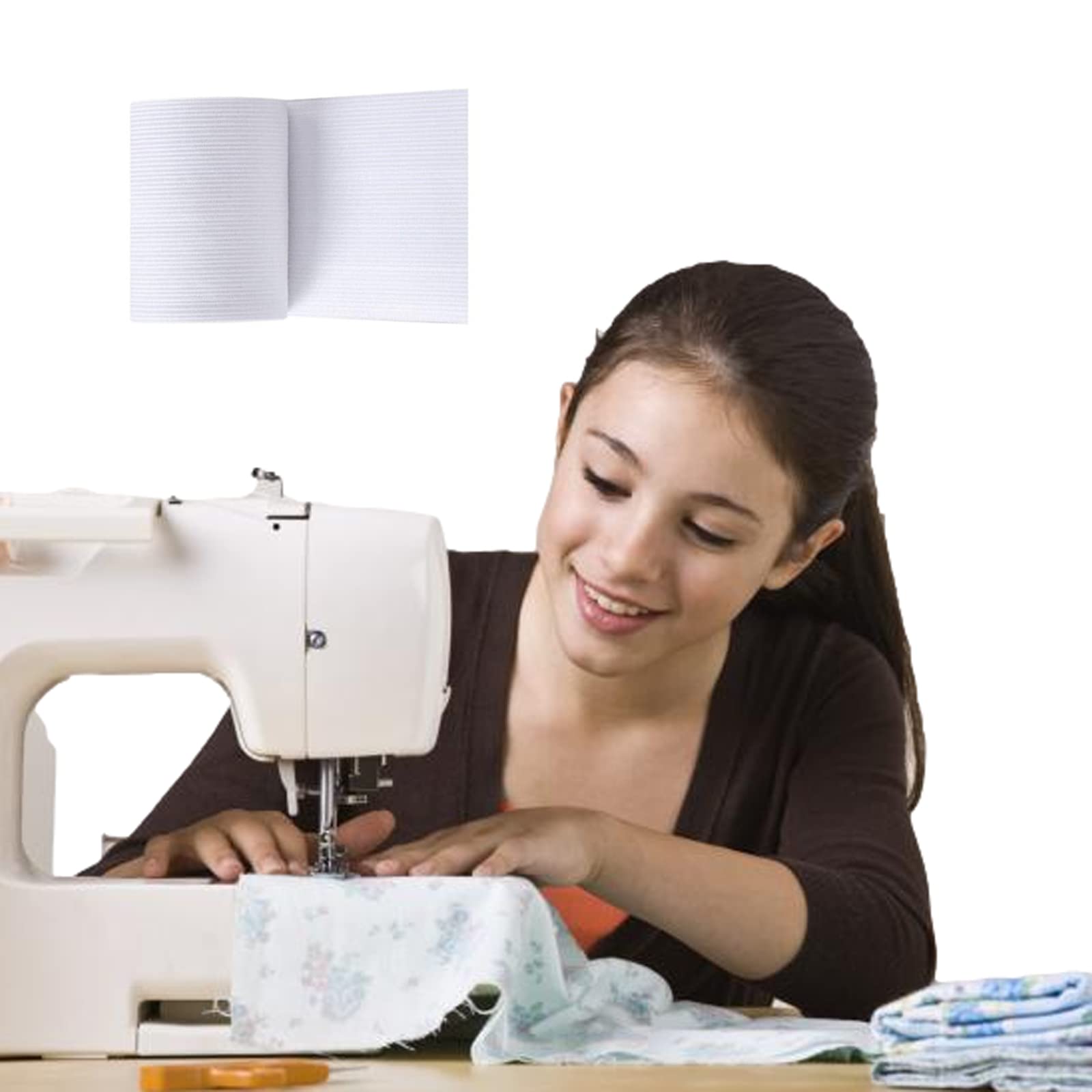 Elastico Per Cucire Bianco – Rotolo Da 3 Metri – Larghezze 40-100 Mm – Forte E Resistente