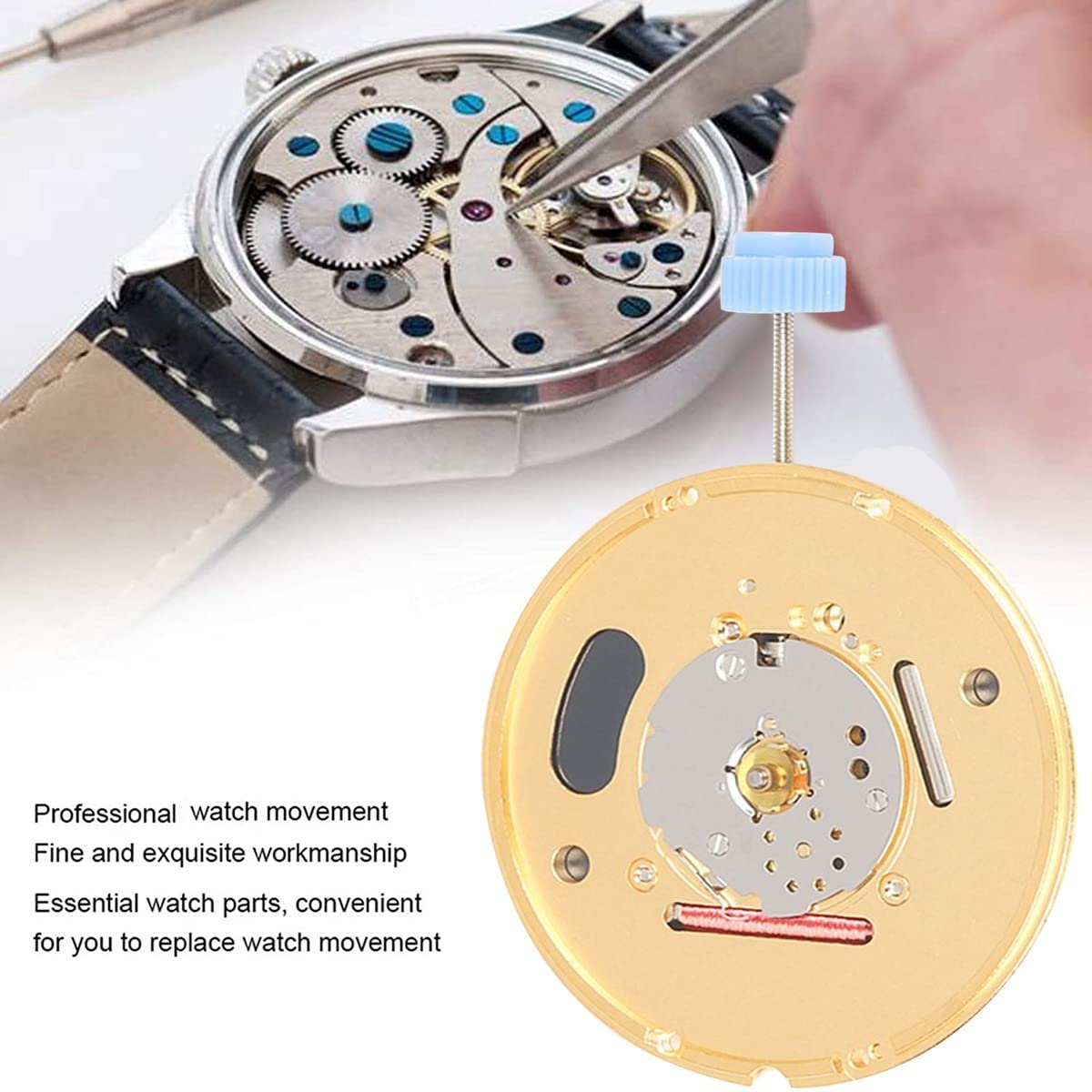 Nicht-Kalender Zwei-Pin Hochpräzisions-Uhrwerk Mechanisches Quarz-Uhrwerk Uhrwerk
