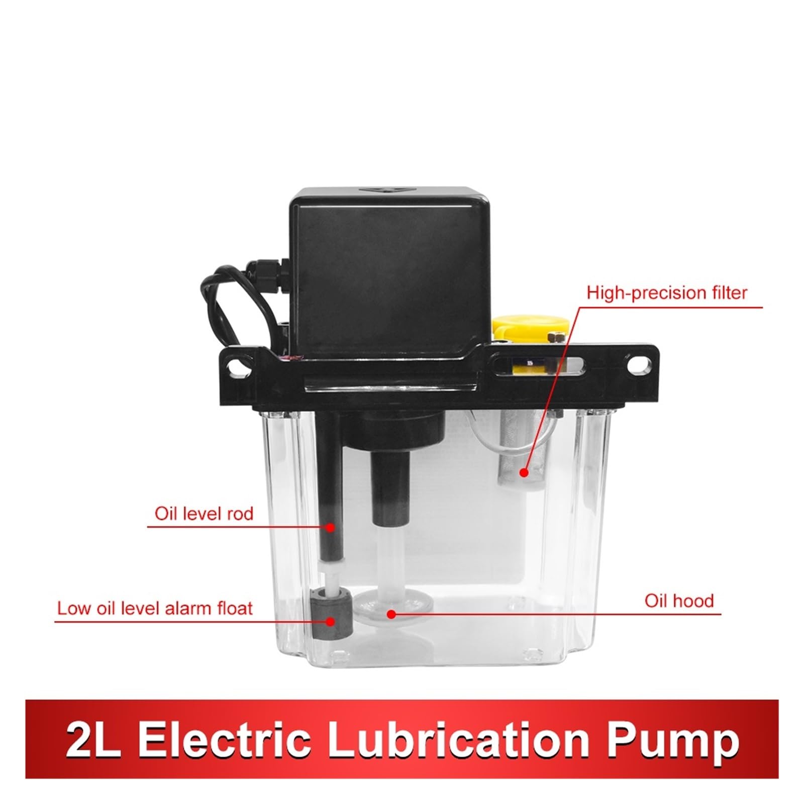 Bomba lubricante automática CNC Kit Bomba 2L 220V Aceite Automático CNC Grasa Electromagnética(2L Kit 6mm)