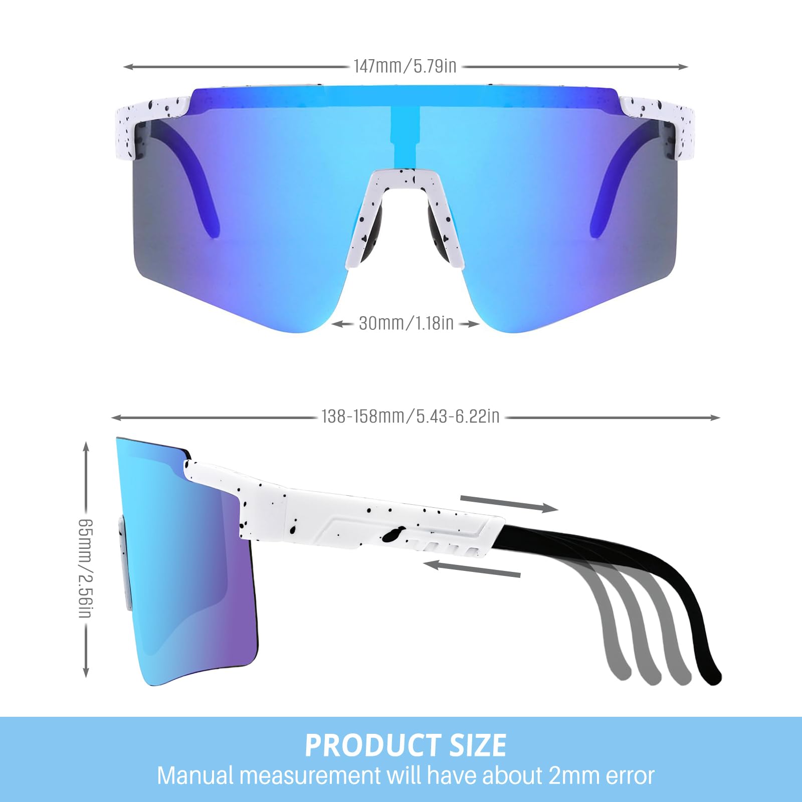 Sport-Sonnenbrille für Damen, Jugend und Herren, UV400-Linse, Kinder-Baseball-Sonnenbrille, TR90-Rahmen, ideal zum Radfahren, Skifahren
