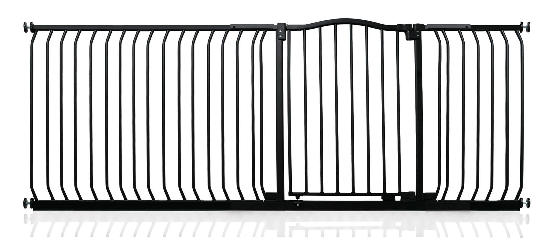 Safetots Curved Top Safety Gate207Cm216CmMatt BlackPressure Fit Stair Gate from B&Q