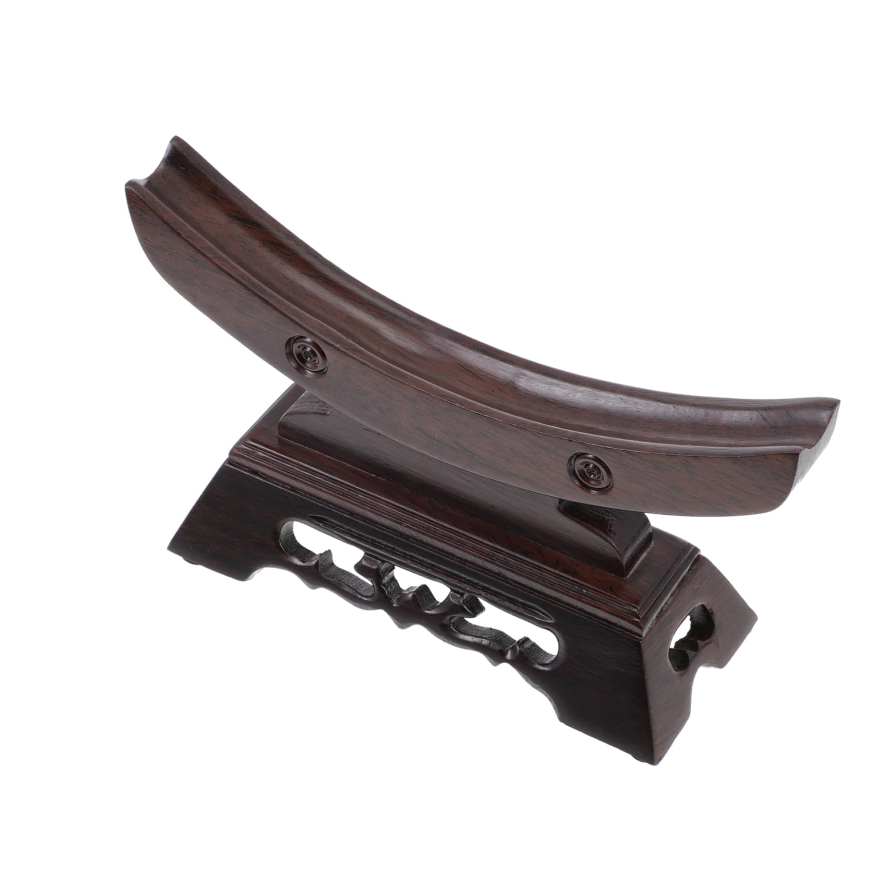 Abaodam Soporte de Espada de Escritorio de Madera Marrón para Exhibición | Organizador de Colección, Decoración de Sobremesa, 1, Soporte para Guardar y Mostrar Piezas