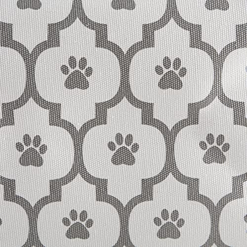 Bone Dry Pet Storage Collection Lattice Paw Print, Medium Rectangle, White/Gray - Image 6