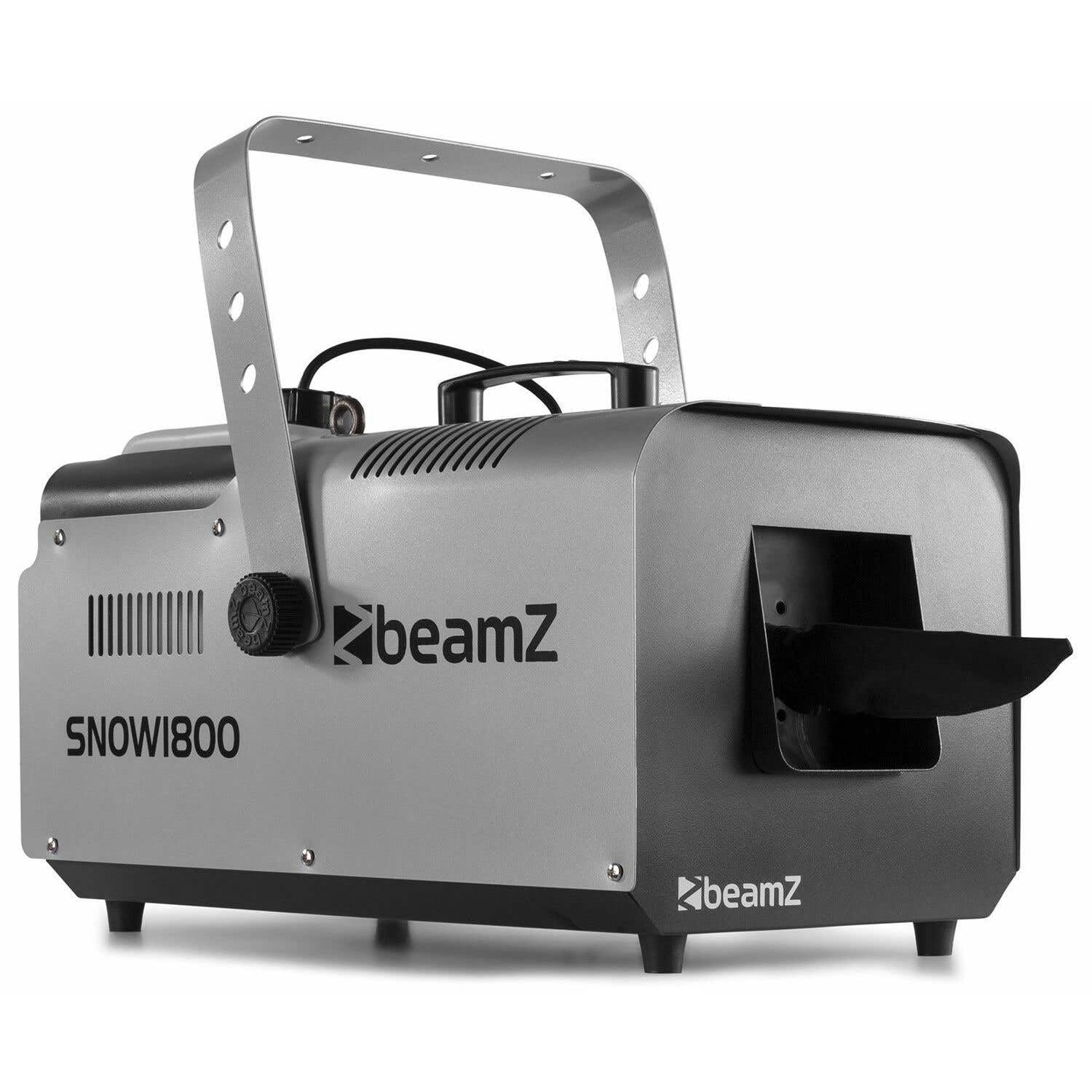 Beamz Snow 1800 Macchina da neve da 1800 W, effetto fiocco di neve molto realistico, serbatoio da 2,5 l, telecomando con cavo da 3 m, non lascia tracce sul terreno, atmosfera invernale, potenti