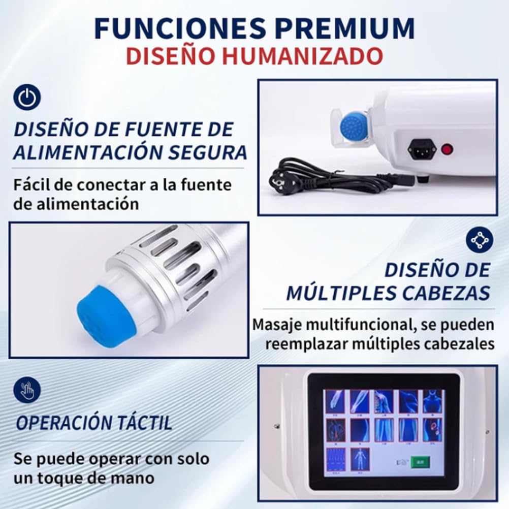 BCBKD Macchina Terapia Ad Onde D'urto Extracorporee, Macchina Professionale Terapia Ad Onde D'urto Extracorporee Elettromagnetiche Eswt ED, Massaggiatore per Il Sollievo dal Dolore