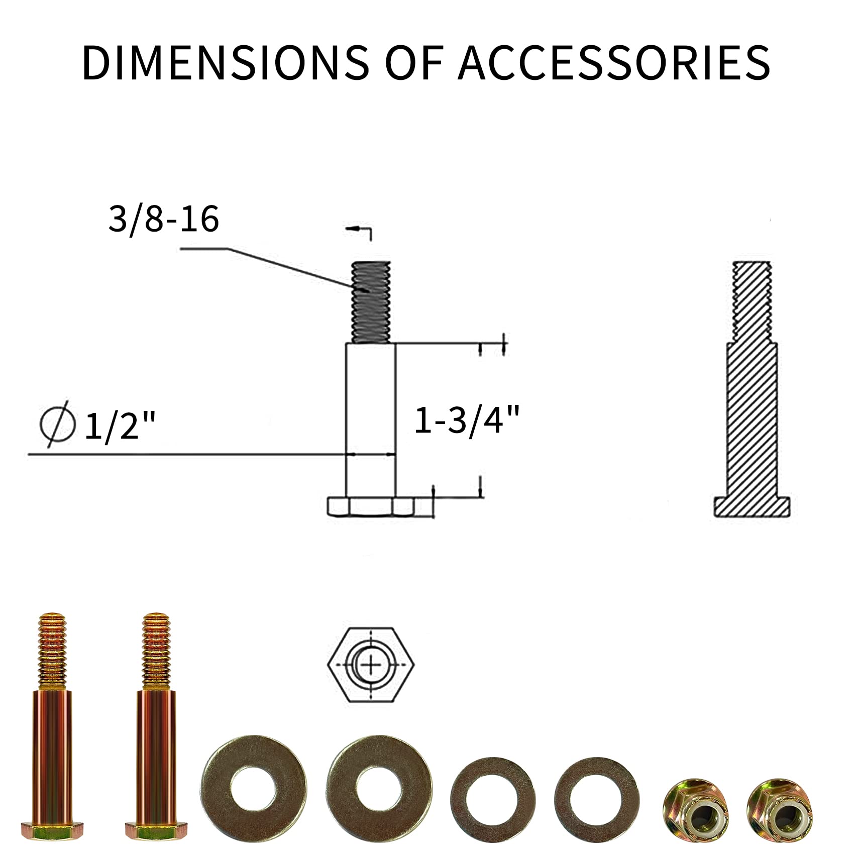 Lawn Mower Wheels 12 Inch 2 Pack for Push Mower Plastic Wheel Set Fits Most Standard Mowers Includes Bolts Nuts Washers