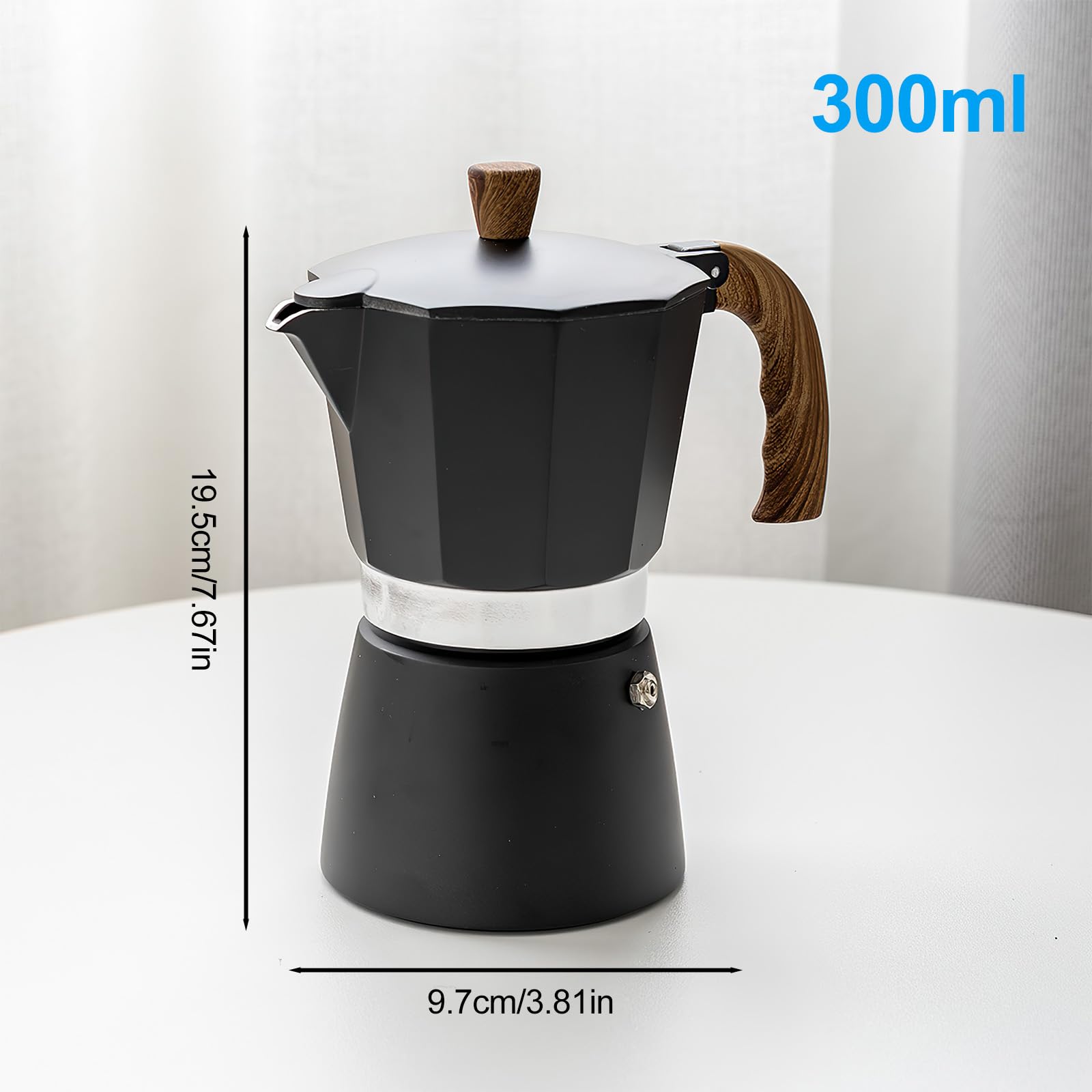 1-12 Tazze Piano Cottura In Acciaio Inossidabile Moka Caffettiera Portatile Estrazione Riscaldamento Rapido Macchina Da Caffè Aliana Per La Casa All'aperto - Foto 5