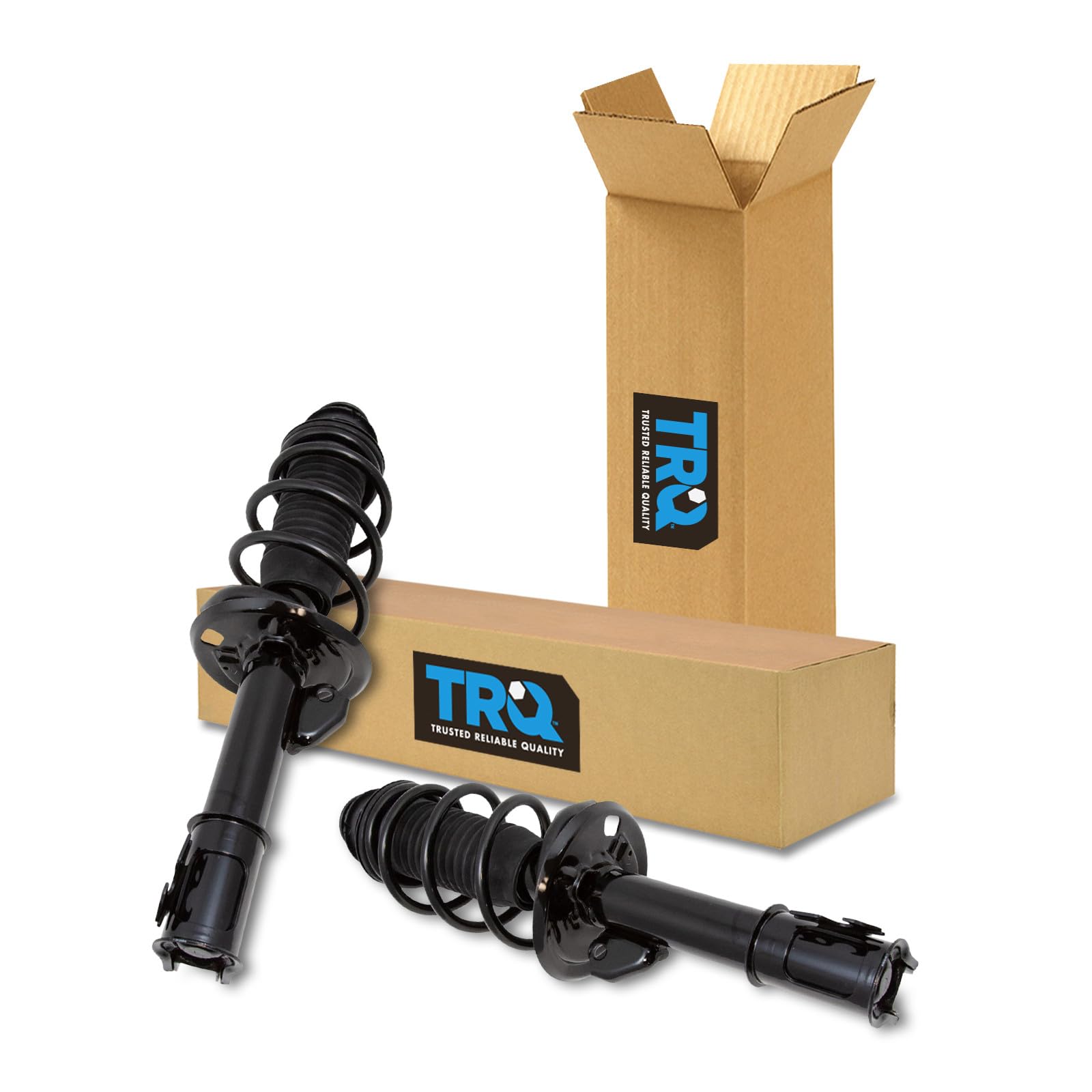 TRQ Front Driver and Passenger Side Strut and Spring Assembly Set