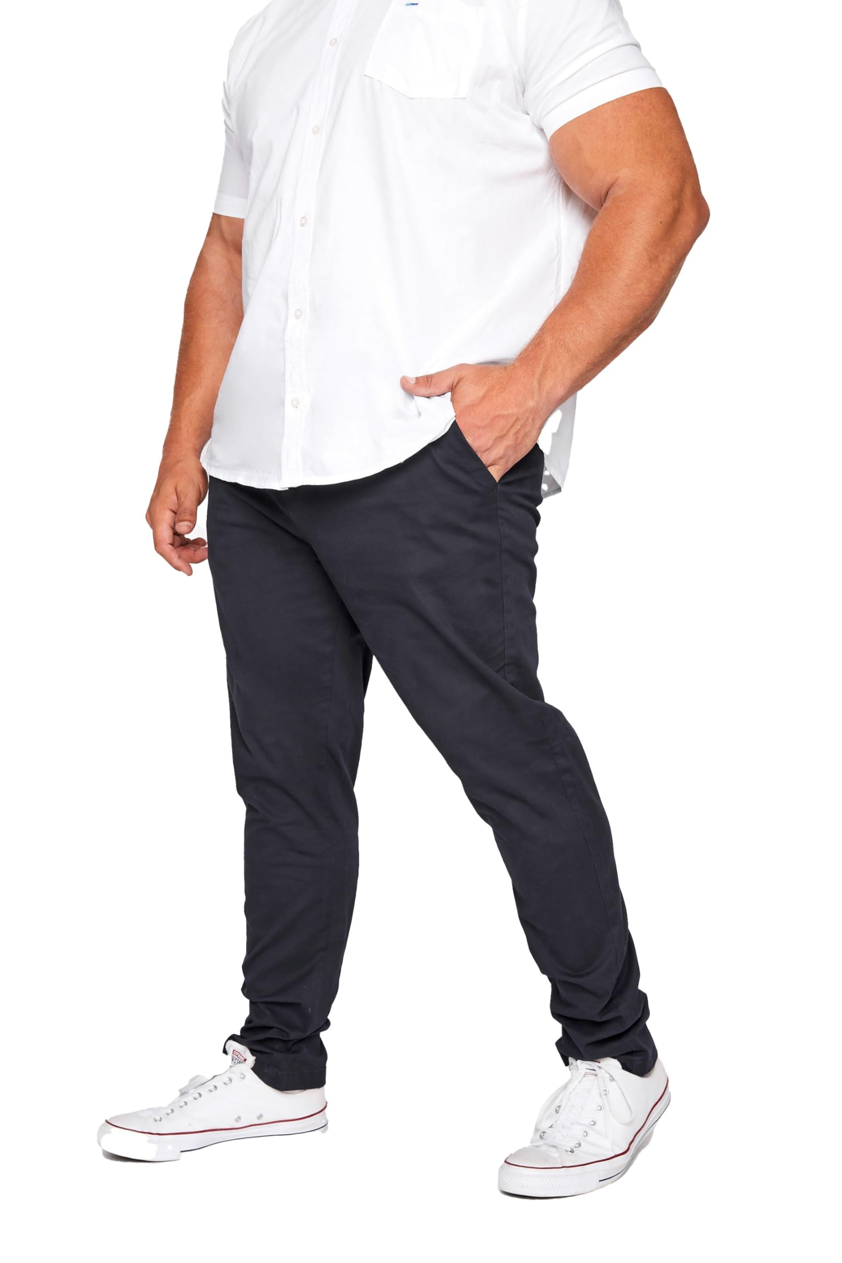 BadRhino Stretch Cotton Chinos - Dark Navy - 52R