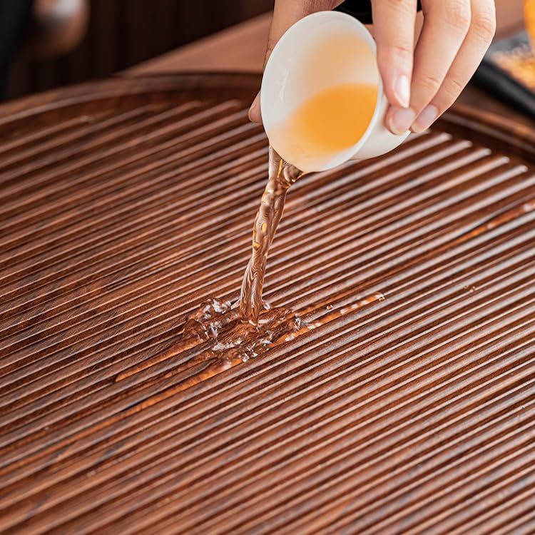 Taca na herbatę okrągła taca na herbatę domowa prosta taca, zestaw do herbaty Kung Fu sucha taca na herbatę mały odpływ stolik do herbaty biurowa taca na herbatę tace na herb